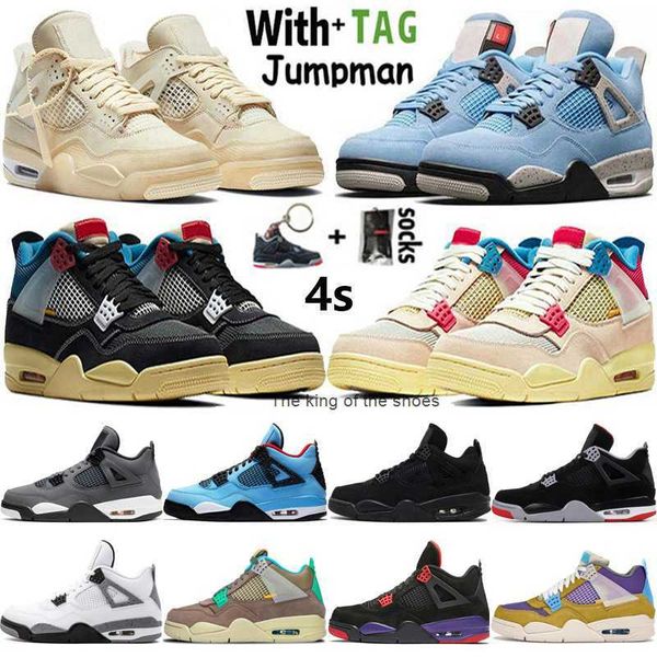

2023 og 2022 high jumpman 4 og 4s mens basketball shoes sail shimmer university blue fire red white oreo black cat men sports women