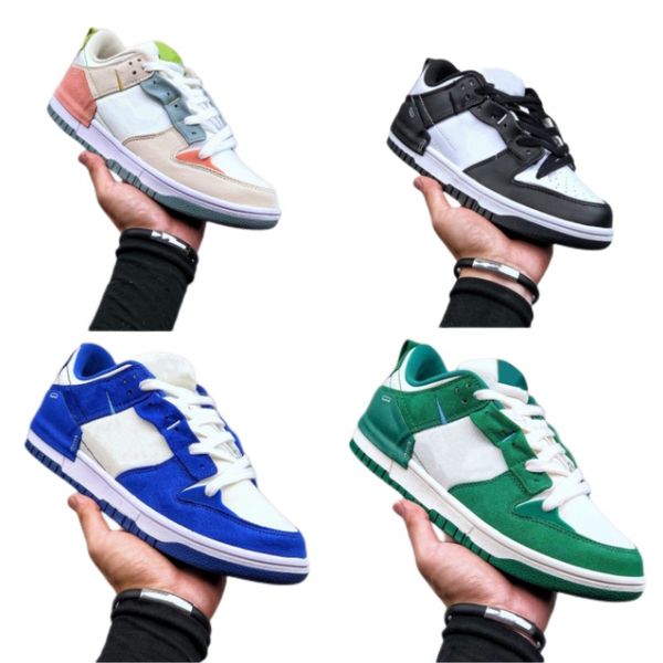 

Runway Style Skate Shoes Splicing Designer Shoes Fashion Couple Platform Shoes Low Top Lace-Up Sneakers Outdoor Breathable Casual Shoes Non-Slip Basketball Shoes