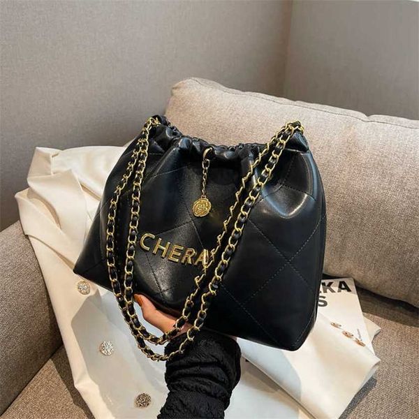 

handbag 2023 fashion women's bag leather quality handbag fashionable textured large-capacity letter popular shoulder and fashion person