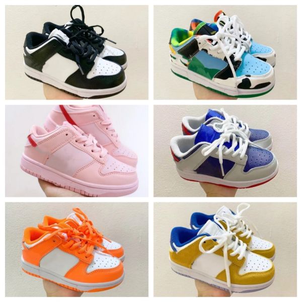

2023 dunky kids baby shoes black white panda orange dairy cow johns brazil coast syracuse boys girls toddler sports trainer designer athleti