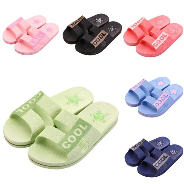 

slippers pink black purple green women men shoes beach coast bathroom indoor outdoor antiskid sandal size 36-45