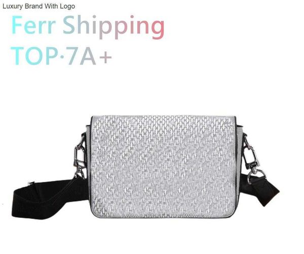 

l bag 2023 handbags designer luxury mens bag studio m50014 message bag damier graphite 3d canvas crossbody bag single-shoulder bag casual fa, Black