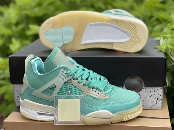 

2023 og shoes mens jumpman 4 iv 4s ice green beige retro basketball shoe sports sneakers colorways 36-47.5