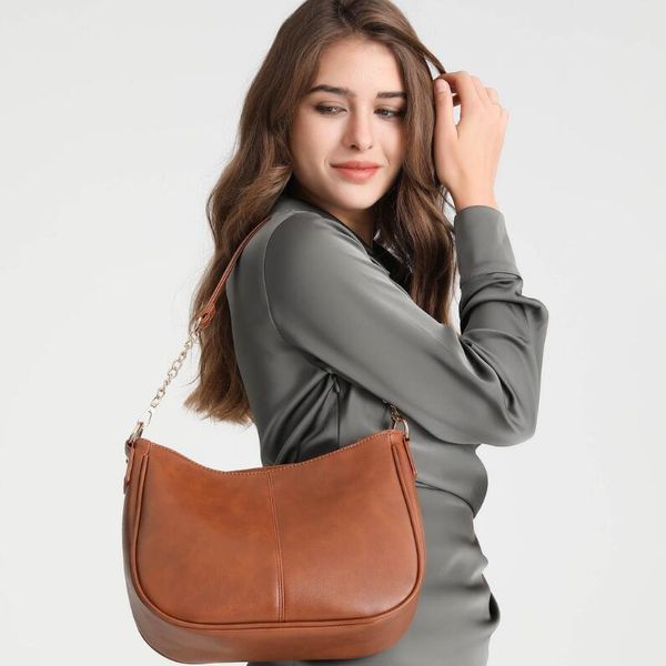 

simple women's bag outdoor handbag solid color large capacity fashion shoulder bag