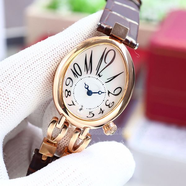 

quartz womens watches leather band watch 27x38mm waterproof luminous mens mechanical cal.537/1mc belts strap band art design wristwatch, Slivery;brown
