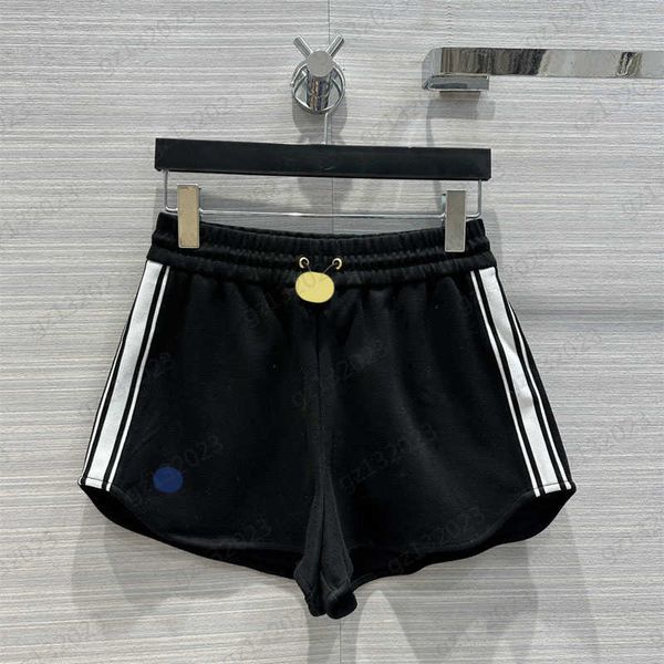 

womens shorts custom metal button side webbing design mid to high waist shorts imported cotton fabric buttock lifting slim leg casual short, White;black