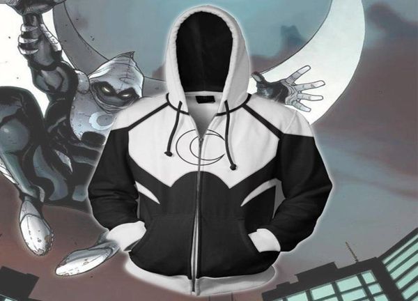 

men039s hoodies sweatshirts moon knight mark spector costume 3d printed sweater cosplay game anime cartoon hooded jacketmen8568933, Black