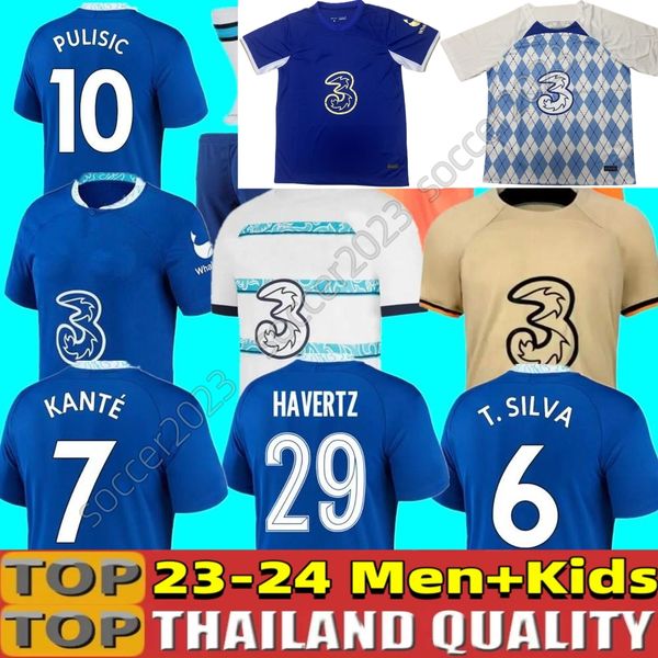 

2023 2024 cfc soccer jerseys enzo fernandez mudryk joao felix sterling fofana cucurella koulibaly pulisic mount kante chukwuemeka football s, Black;yellow