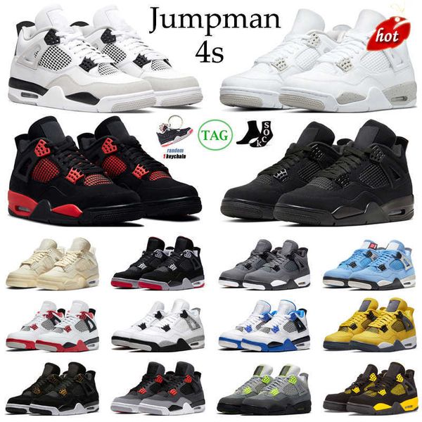 

j4s og excellent retro 2022 military black 4s basketball shoes men women jumpman 4 red thunder black cat infrared bred university blue royal