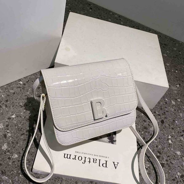

designer balencigas women bag fashion trend buckle cowhide pink bag tofu bag small square bag single shoulder messenger women's bag org