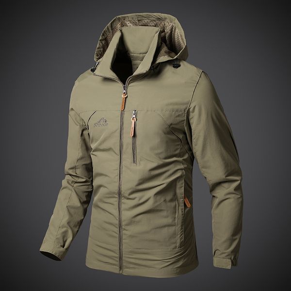 

men's jackets men outdoor hiking jackets waterproof hooded windbreaker coat men casual jacket tactics military jackets men size 5xl 230, Black;brown
