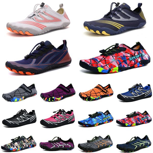 

water shoes green pink black yellow wading shoes beach shoes couple soft-soled creek sneakers grey barefoot skin snorkeling wading fitness w