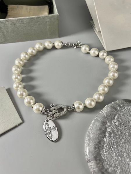 

link high-end luxury freshwater natural pearl necklace, Silver