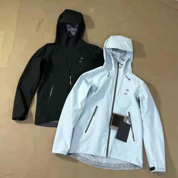 

beta series designer jackets men women spring autumn thin section hooded sweatshirt arc jacket mens clothing windproof waterproof sportswear, Black;brown