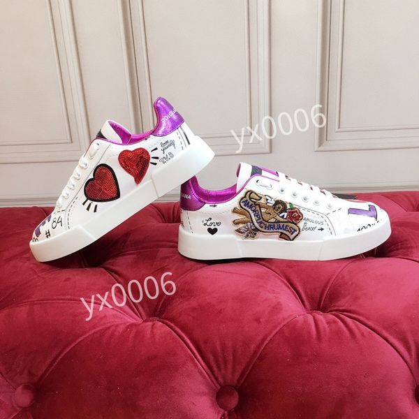 

2023 women designer shoes travel leather lace-up sneaker fashion lady flat running trainers letters woman shoe platform men gym sneakers, Black