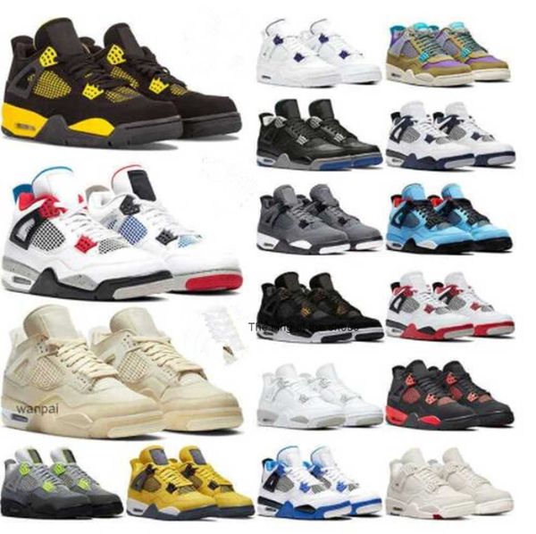 

2023 og 4s pure money 4 retro men women basketball shoes bred bordeaux metallic red flight nostalgia jumpman 4 shimmer mens trainer s air jo
