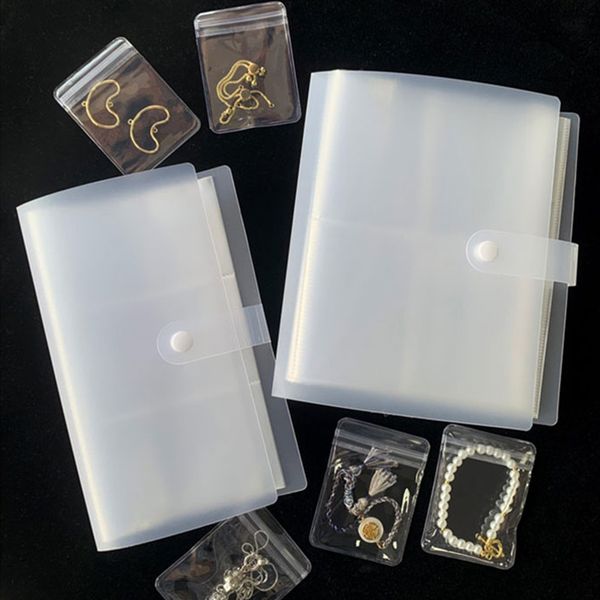 

jewelry boxes 160 grid transparent jewelry organizer storage albums bag antioxidation necklace rings boxes portable earring display holder 2, Black;white