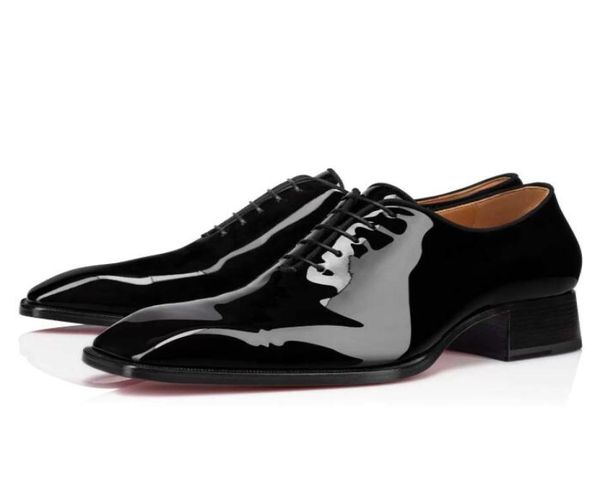 

fashion men039s formal shoes leather matt red paint sole low heel lace business leather shoe flat2462234, Black