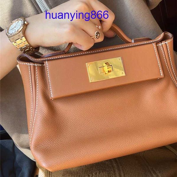 

herms's bags for designer woman cowhide 2424 mini kelys's lock buckle single shoulder diagonal span double large capacity fashion