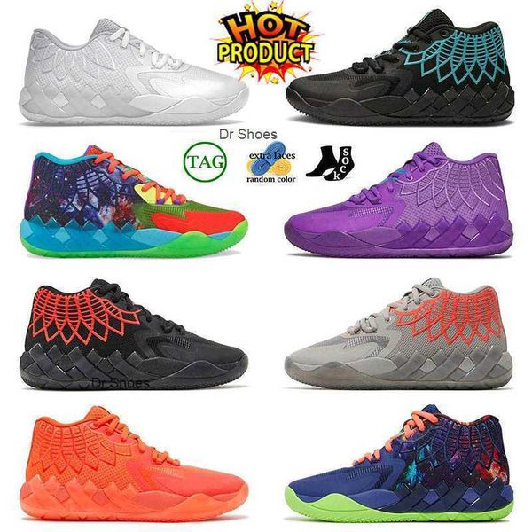 

lamelo ball mb.01 mens womens basketball shoes rick and morty be you black blast buzz city not from here sports trainers fashion sneakers