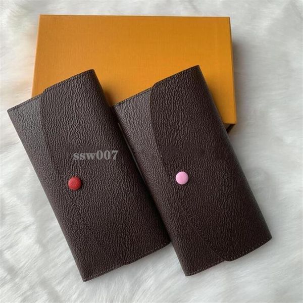 

woman wallet purse women original box fashion wallets252k, Red;black