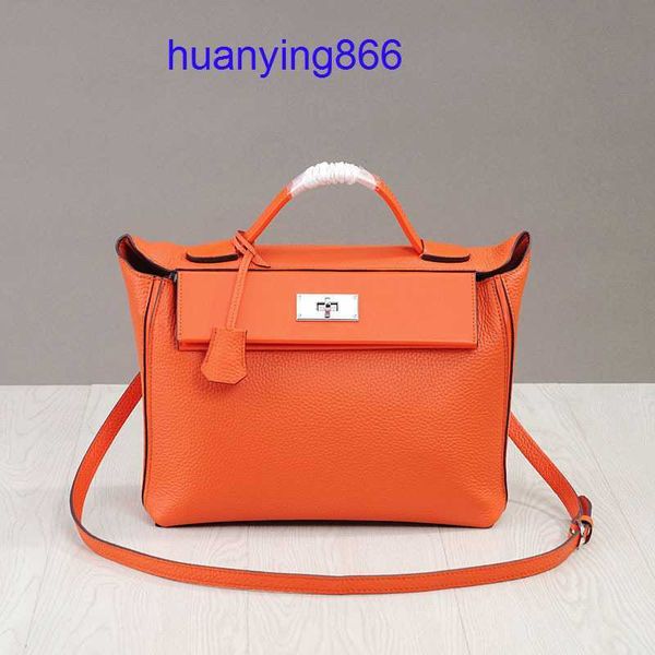 

for bags designer herms's woman summer 2023 new lychee grain cow leather style casual fashion carry-on carrie real bag 8 xiav
