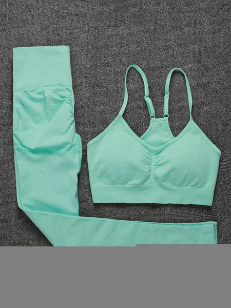 

women's two piece pants athvotar set seamless gym sports bra and high waist leggings outfits solid color fitness tracksuit 230310, White