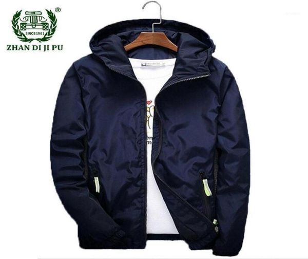 

spring autumn bomber jacket men women casual solid windbreaker zipper thin hooded coat outwear male plus size 7xl18124357, Black;brown