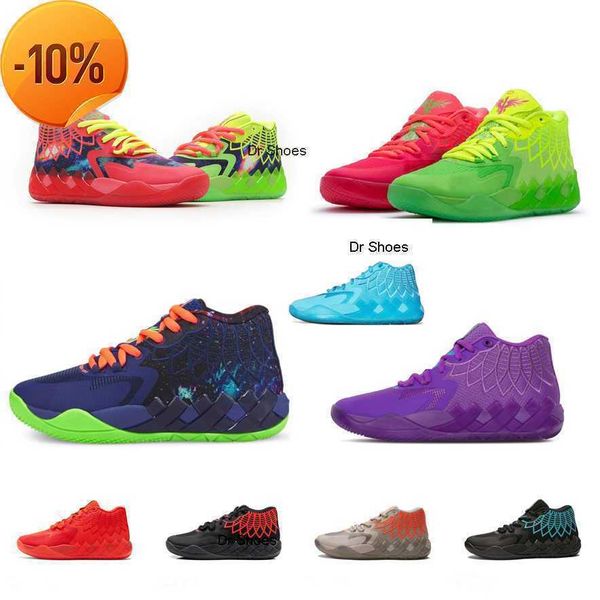 

og2023 mens lamelo ball mb 01 basketball shoes rick morty red green galaxy purple blue grey black queen buzz city melo sneakers tennis with