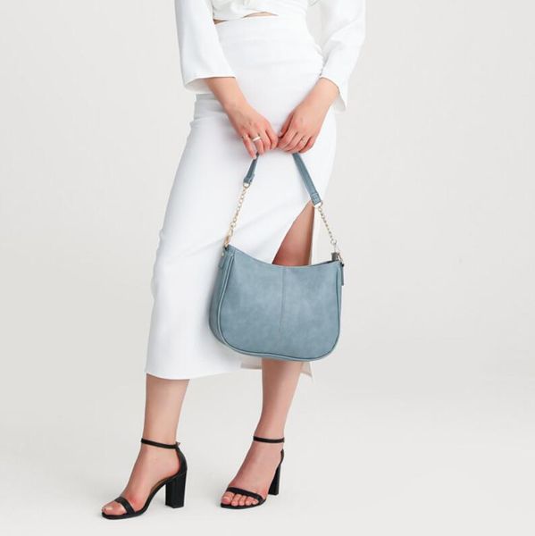 

outdoor leisure women's bag fashion shoulder bag solid simple style handbag