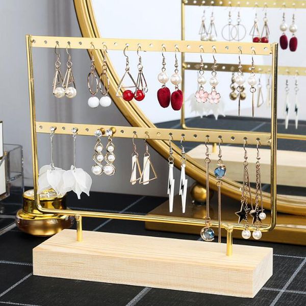 

jewelry boxes steel stand for earrings pendants bracelets jewelry display stud earrings holder jewellery rack 3 colors 230310, Black;white