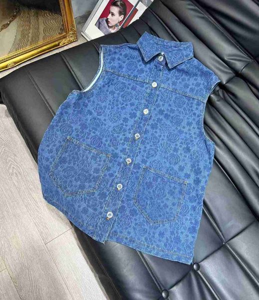 

women's jackets designer milan runway 2023 new spring summer lapel neck sleeveless coats brand same style outerwear fvjp, Black;brown