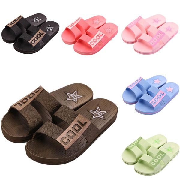 

slippers soft yellow purple orange women men shoes beach coast bathroom indoor outdoor antiskid sandal, Black