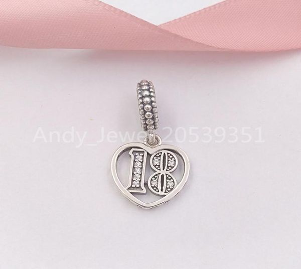 

andy jewel 925 sterling silver beads 18 years of love pendant charm charms fits european pandora style jewelry bracelets necklac8704163, Black