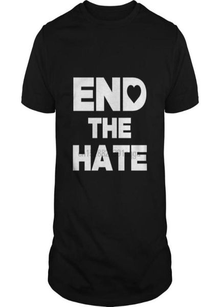 

men short sleeve tshirt end the hate with heart sbullying antibullies tshirt cool women men039s tshirts2317116, White;black