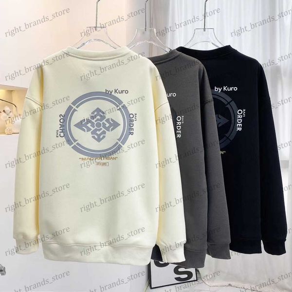 

men's hoodies sweatshirts plush ev family flower printed sweater couple fashion loose youth t230311, Black