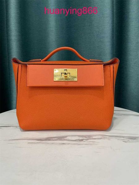 

herms's bags for designer woman 2023 autumn and winter new cow leather 24 24 single-shoulder cross-body togo litchi pattern portab 1zys