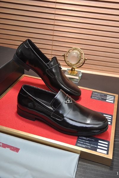 

p4/6model men designer formal leather shoes high-grade metal buckle handmade shoes pointed toe not lace-up loafers men banquet shoes wedding, Black