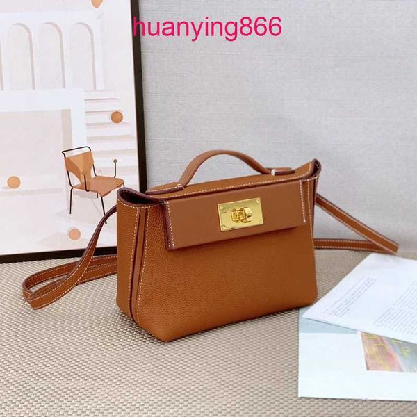 

for bags designer herms's woman h family 2023 spring new small fresh leather women's layer cowhide kelys's 2424 handbag versa