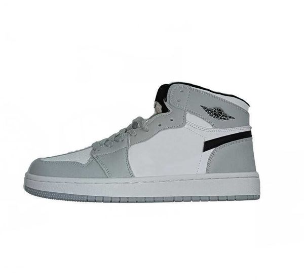 

new casual shoes basketball shoes 1 1s sneakers dress shoe mid light smoke grey mens womens jumpman 1 black-white highjordans1 jordan1