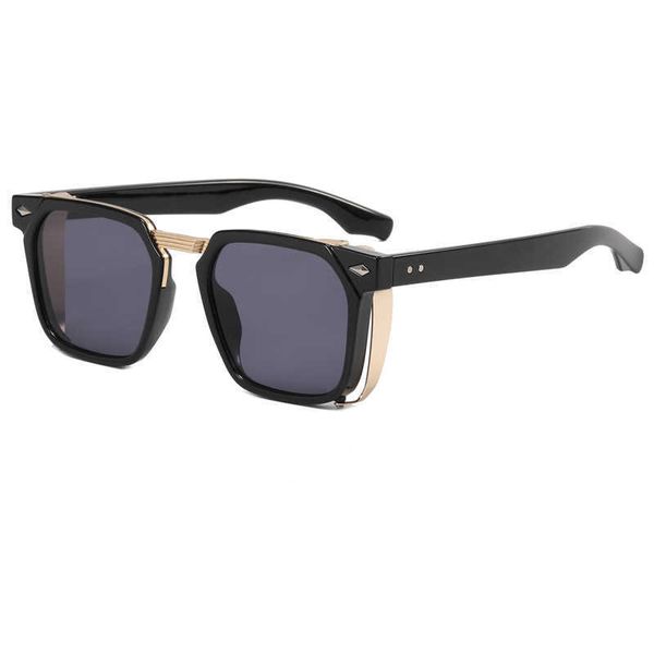 

steampunk sunglasses large frame oval personalized, White;black