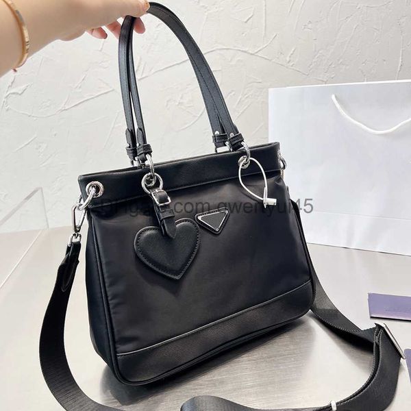 

qwertyui45 totes black nylon handbag designer tote bag for women handbags quality messenger crossbody shoulder bag totes ladies casual shopp