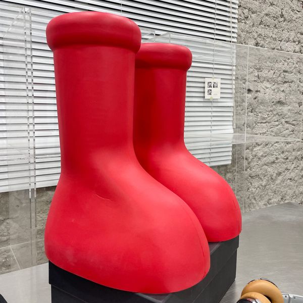 

2023 latest boots designer women boots rain boots one molding waterproof work shoes red 35-45 men and women with the same paragraph couple s, Black
