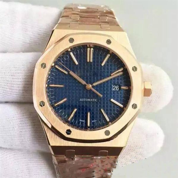 

rose gold mens watch automatic machinery men watches 42mm sapphire cystal glass back stainless steel mens watch294x, Slivery;brown