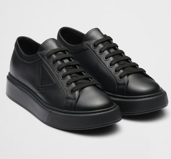 

casual shoes brand soft calf leather sneakers shoes white black heat-bonded rubber platform sole men skateboard walking wholesale footwear