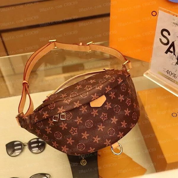 

designer waist bags brown flower bag stlye famous bumbag cross body luxury fashion shoulder bag waist bags bum waist purse