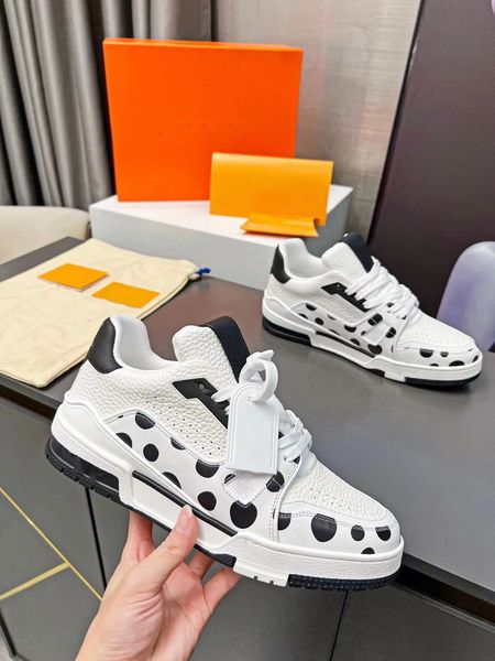 

casual shoes designer trainer sneaker yk virgil calfskin leather abloh black green red overlays platform low sneakers size 38-45