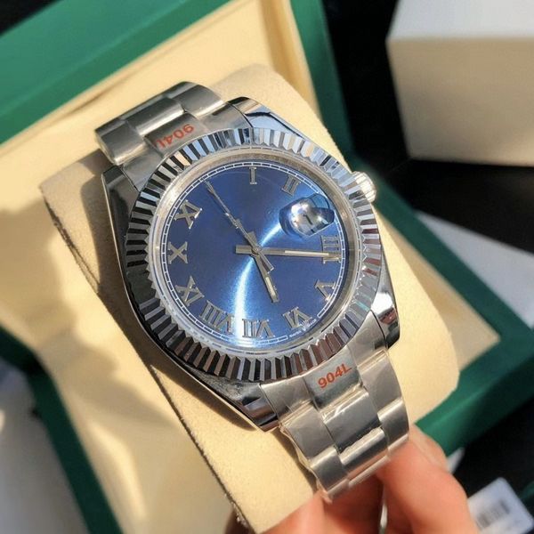 

women's men's automatic watch size 41mm36mm31mm men's automatic watch mechanical sapphire mirror luxury watch diary series 20, Slivery;brown