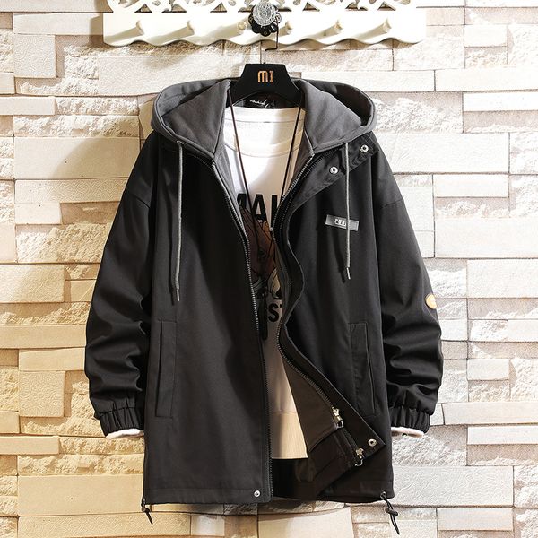 

men's jackets men jackets and coats streetwear muti pockets ribbons casual windbreaker cargo outwear 230311, Black;brown