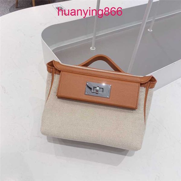 

for bags designer herms's woman fashion women's square mini2424 canvas with cowhide one shoulder oblique straddle leather high qua